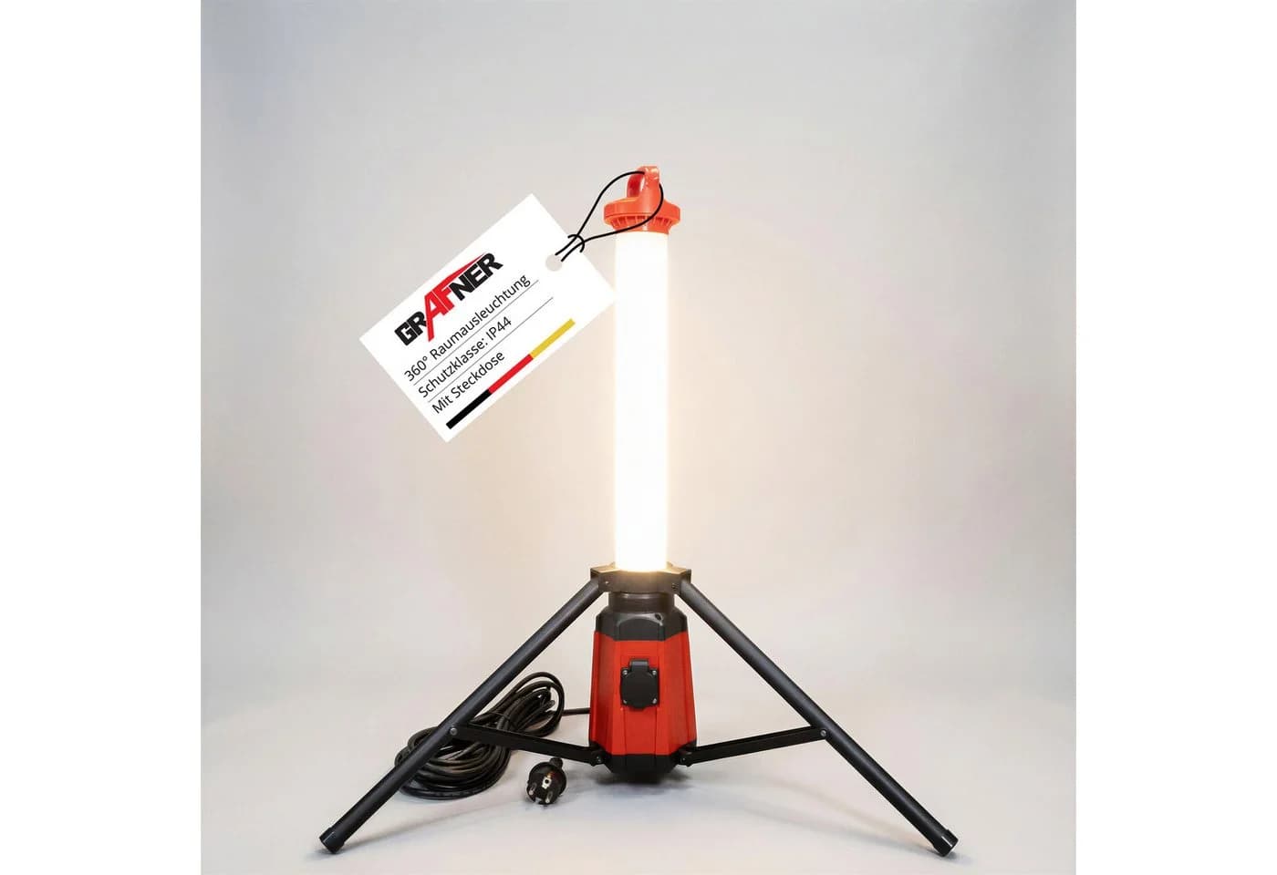 Grafner LED Baustrahler 360° Arbeitsleuchte IP44 3800Lm - Bild 2