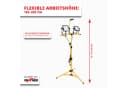 Grafner Baustrahler LED mit Stativ 2x 50W 9000Lm inkl. Fernbedienung Bild 5