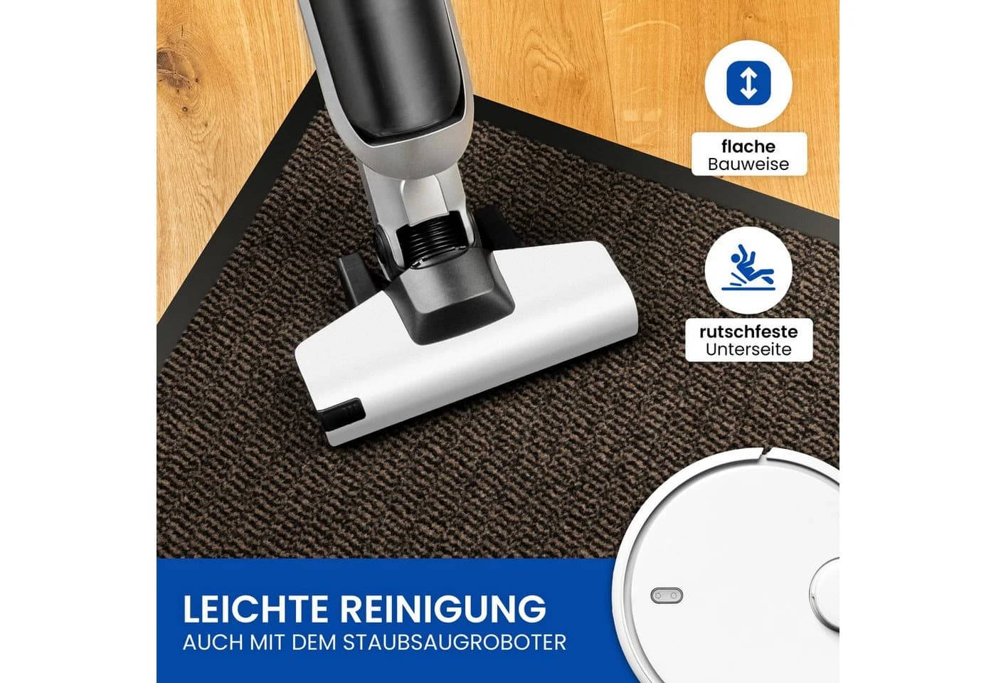 Gentle North Fußmatte für Innen & Außen - Schmutzfangmatte Braun-Schwarz - Bild 3