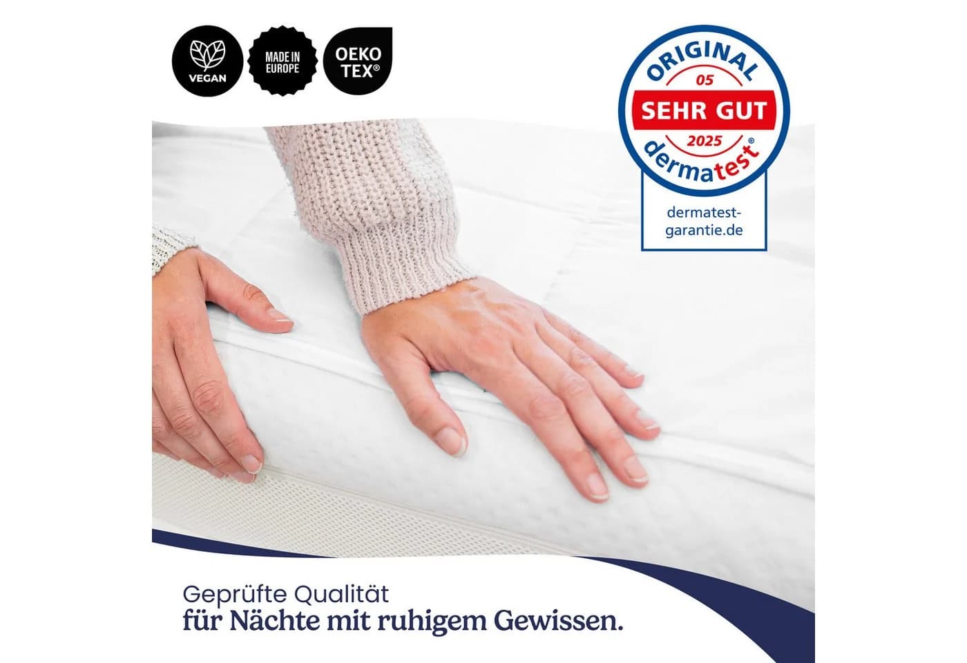 Gentle North Matratzenschoner Weiß Microfaser Waschbar - Bild 4