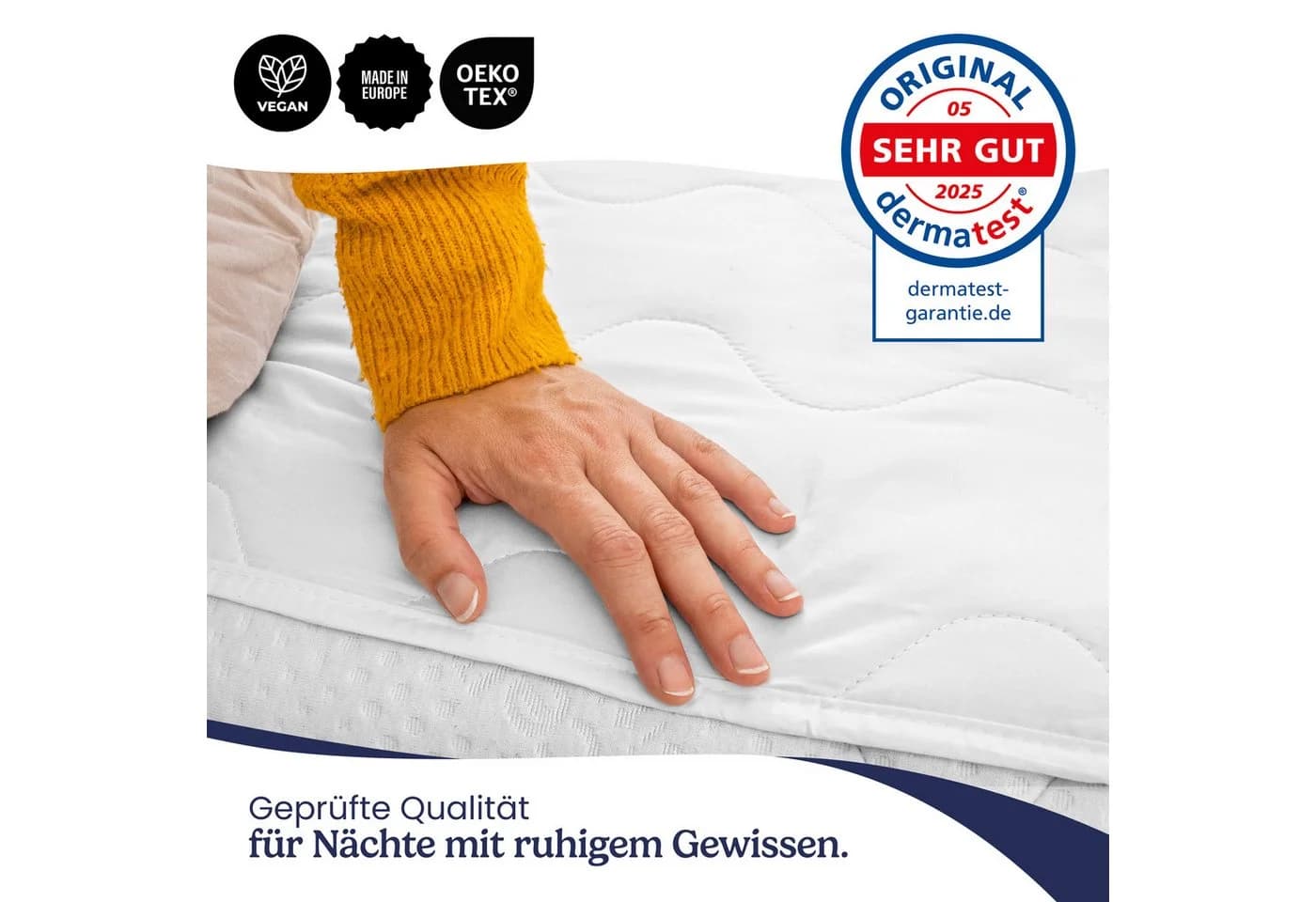 Gentle North Matratzenschoner Weiß Microfaser Viele Größen - Bild 4