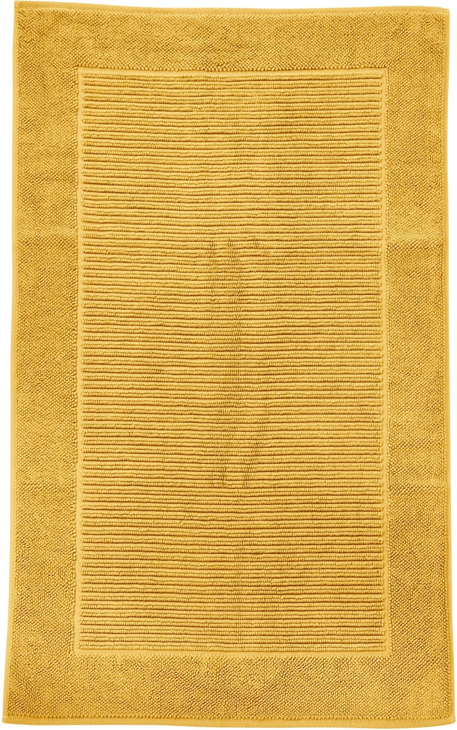 DONE. Badematte Damian Gold Hoch-Tief-Effekt Baumwolle