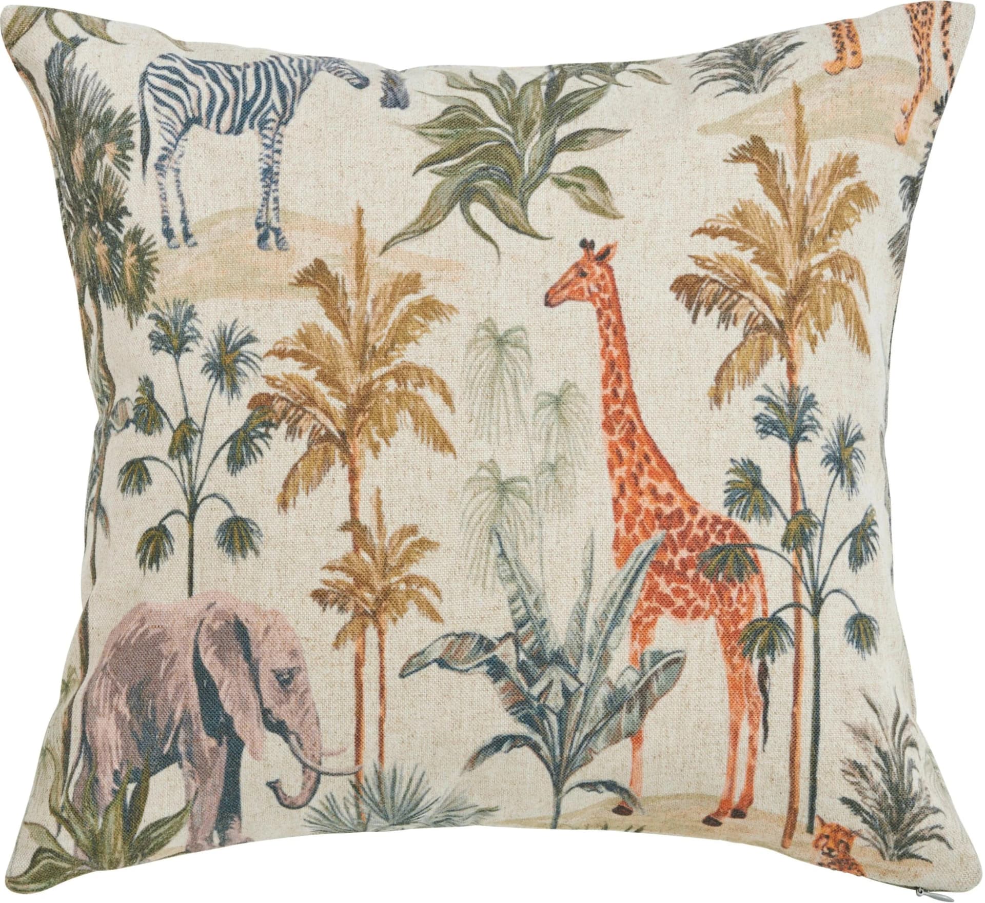 done. Kissenhülle Animals Bunt Dschungel-Tiermotiv