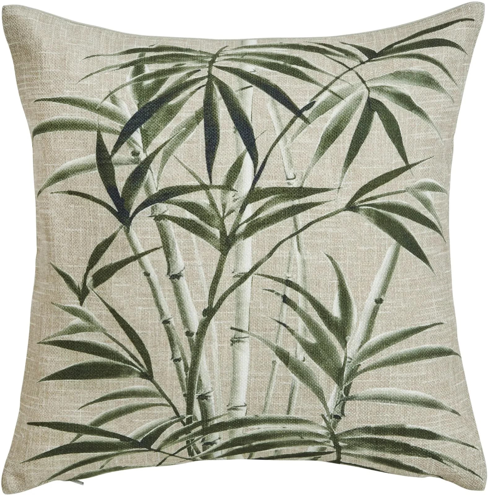 done. Kissenhülle Areca Palm Beige Grün Blattmotiv - Bild 5