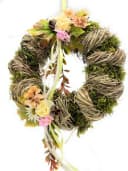 Small-Preis Dekokranz Türkranz Wandkranz rund Natur Grün ø 28 cm Bild 2