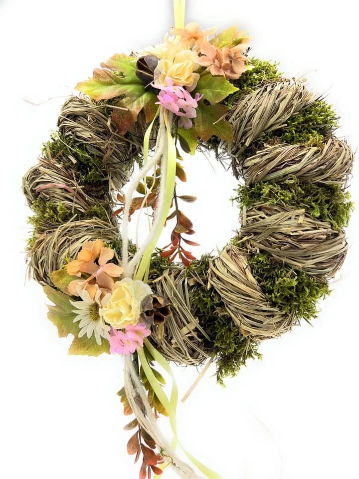 Small-Preis Dekokranz Türkranz Wandkranz rund Natur Grün ø 28 cm - Bild 2