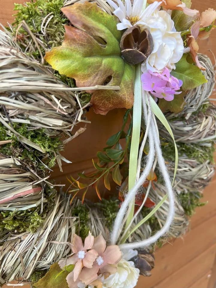 Small-Preis Dekokranz Türkranz Wandkranz rund Natur Grün ø 28 cm - Bild 4
