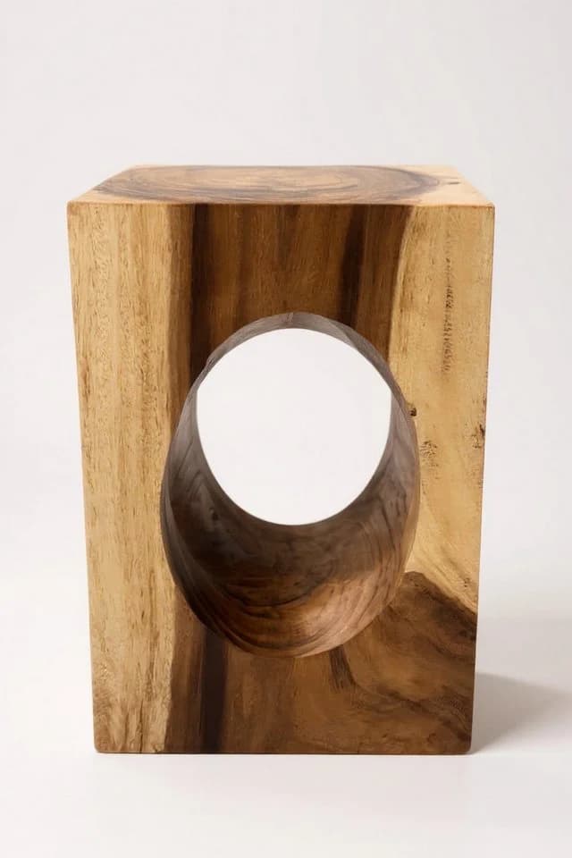 FaHome Beistelltisch Holz Suarholz 45x30x30 cm - Bild 3