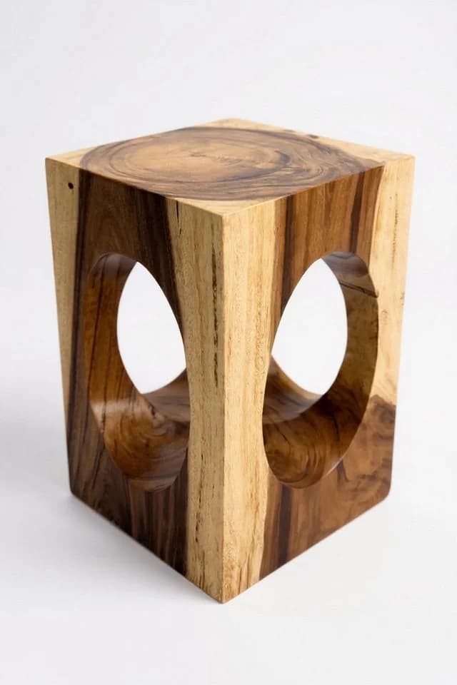 FaHome Beistelltisch Holz Suarholz 45x30x30 cm - Bild 5