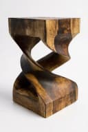 FaHome Beistelltisch Holz Flambiert Massiv Bild 2