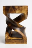 FaHome Beistelltisch Holz Flambiert Massiv Bild 5