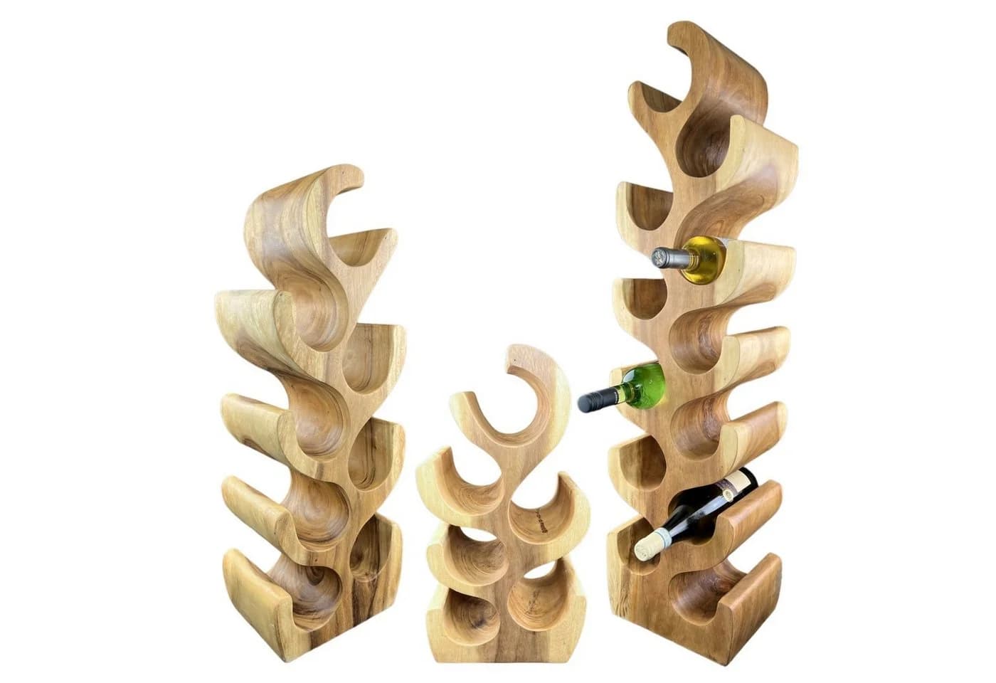 FaHome Weinregal Massiv Holz Handgefertigter Weinhalter - Bild 2