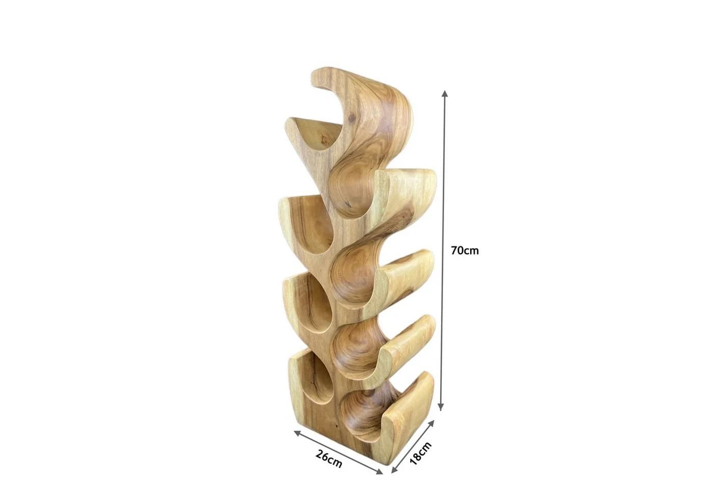 FaHome Weinregal Massiv Holz Handgefertigter Weinhalter - Bild 4