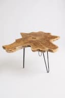 FaHome Beistelltisch Holz Baumquerschnitt-Tischplatte Bild 2