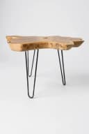 FaHome Beistelltisch Holz Baumquerschnitt-Tischplatte Bild 4