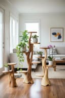 FaHome Ablageregal Teakholz Natur Bild 2