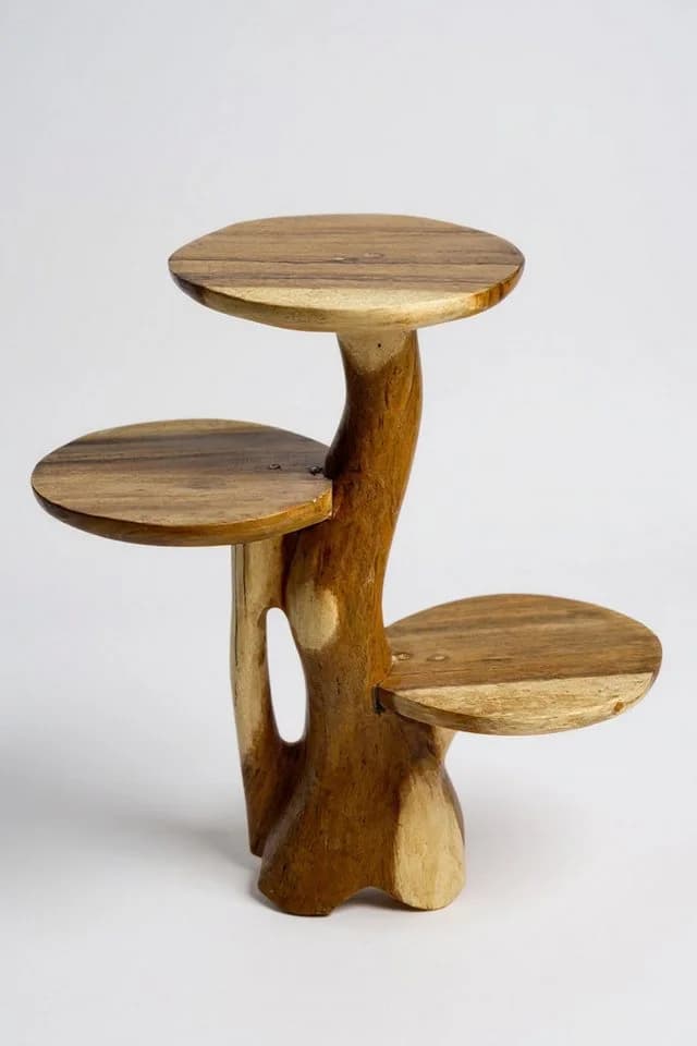 FaHome Ablageregal Teakholz Natur - Bild 3