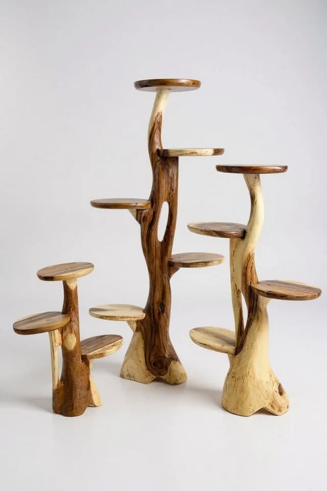 FaHome Ablageregal Teakholz Natur - Bild 5