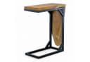 FaHome Multifunktionaler Couchtisch Teakholz Schwarz Bild 3