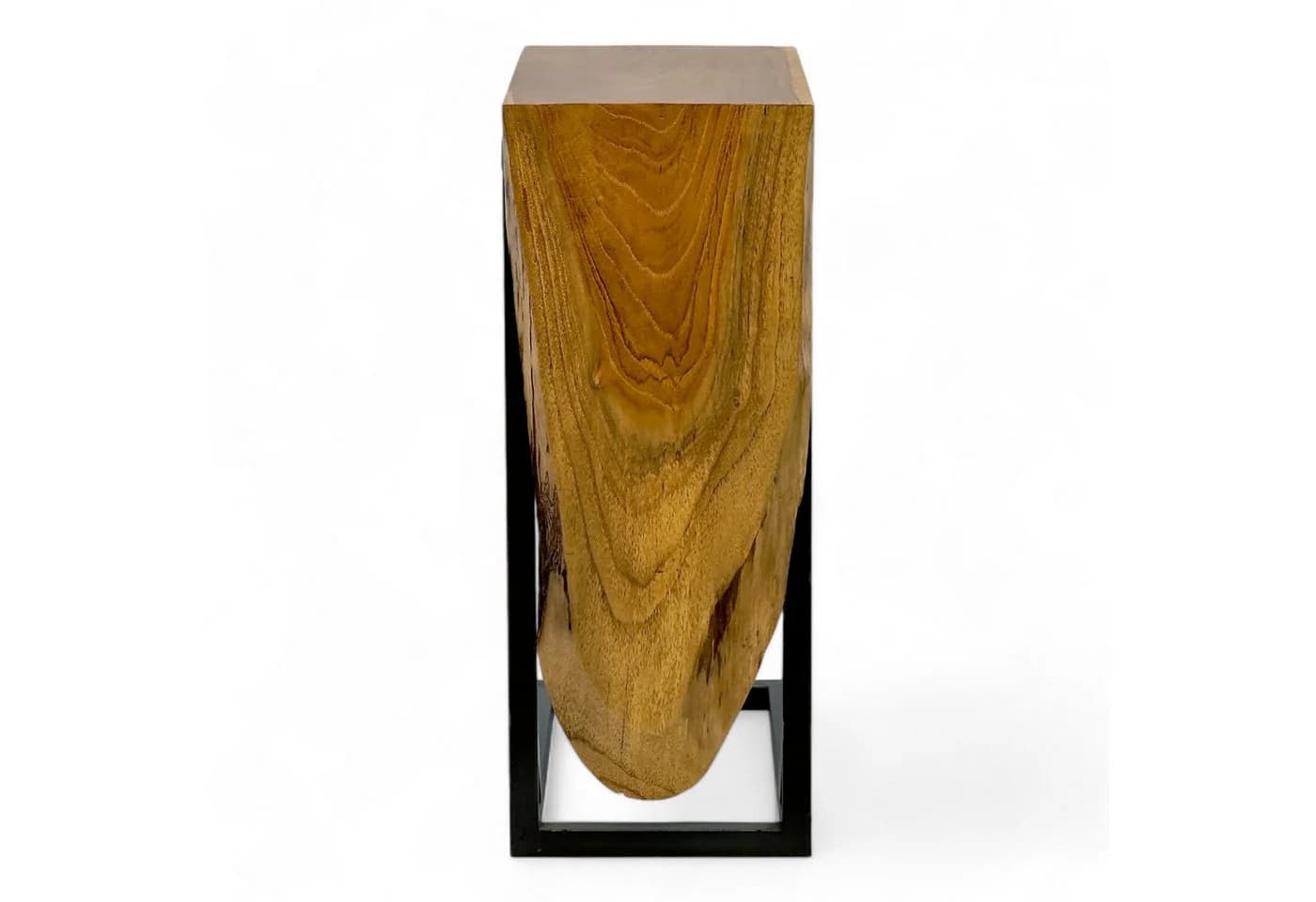 FaHome Multifunktionaler Couchtisch Teakholz Schwarz - Bild 5