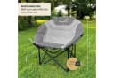 Skandika Moonchair Sirkka Campingstuhl Grau Gepolstert mit Kühlfach Bild 3