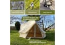 Skandika Tipi-Zelt Freya 12 Personen Baumwolle Beige Bild 5