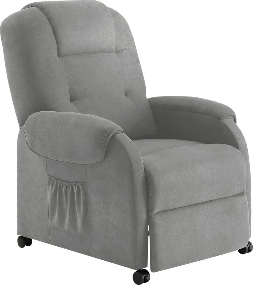 ATLANTIC HOME COLLECTION Relaxsessel Tobi Grau mit Relaxfunktion - Bild 3
