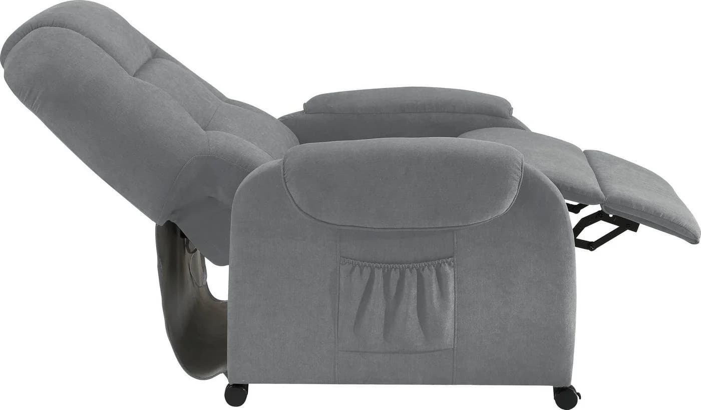 ATLANTIC HOME COLLECTION Relaxsessel Tobi Grau mit Relaxfunktion - Bild 5