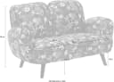 ATLANTIC HOME COLLECTION 2-Sitzer Ben Samtstoff Bunt Lila Bild 4