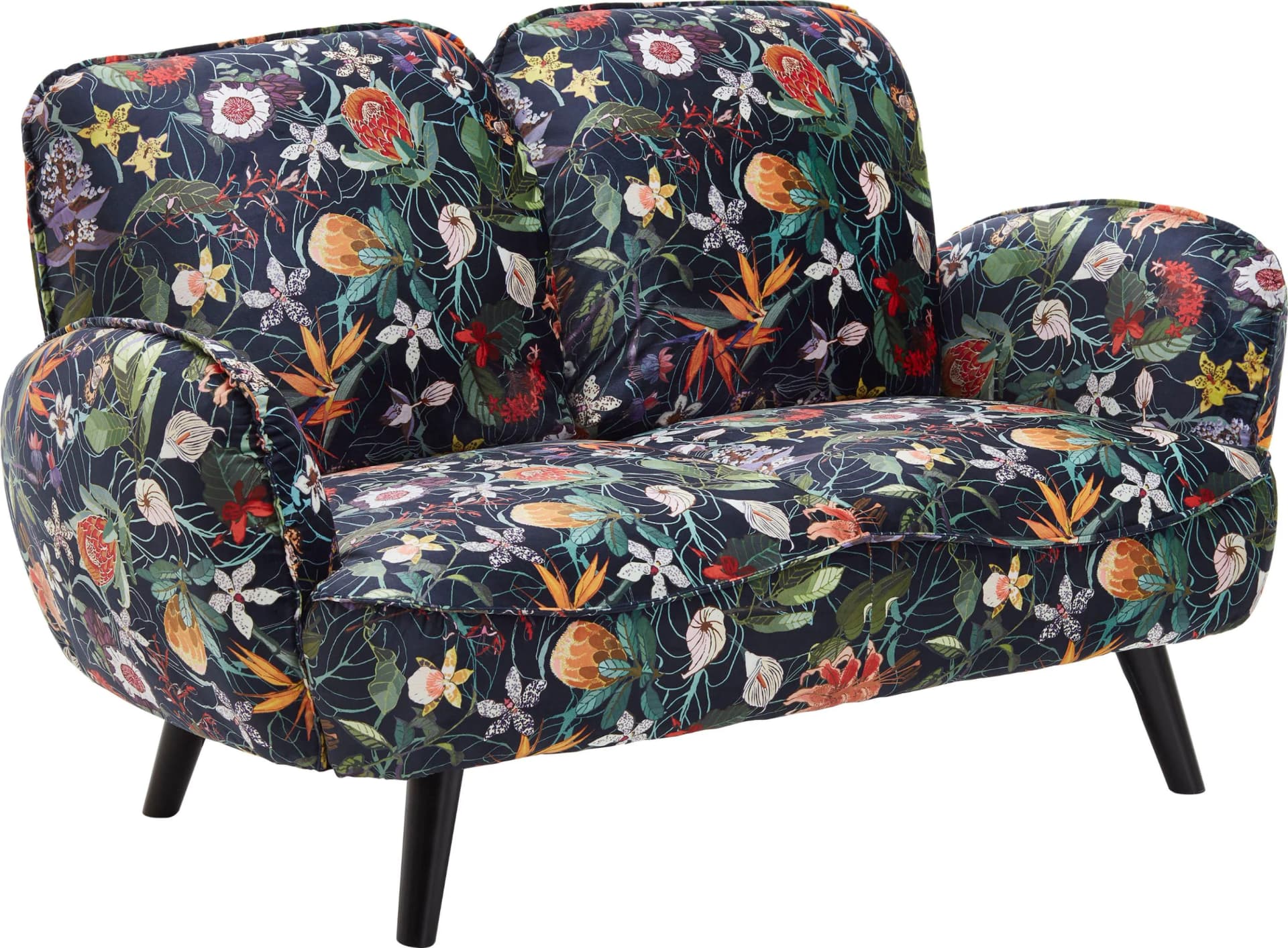 ATLANTIC HOME COLLECTION 2-Sitzer Ben Samtstoff Bunt Lila - Bild 5