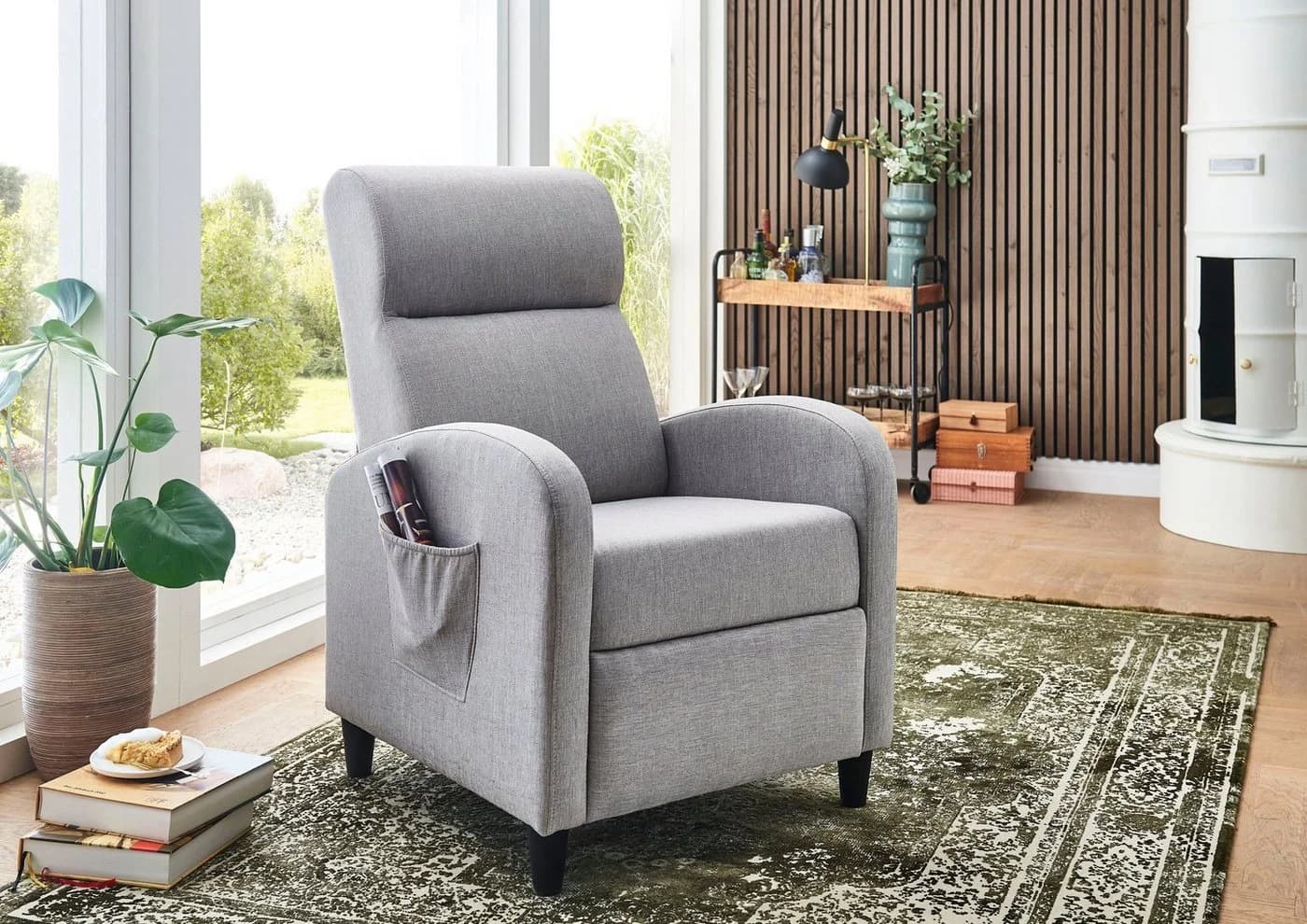 ATLANTIC HOME COLLECTION Relaxsessel Tom mit Relaxfunktion und Seitentaschen - Bild 2