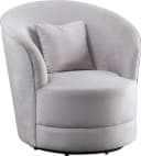 ATLANTIC HOME COLLECTION Drehsessel Colin Grau Samtvelours Bild 1