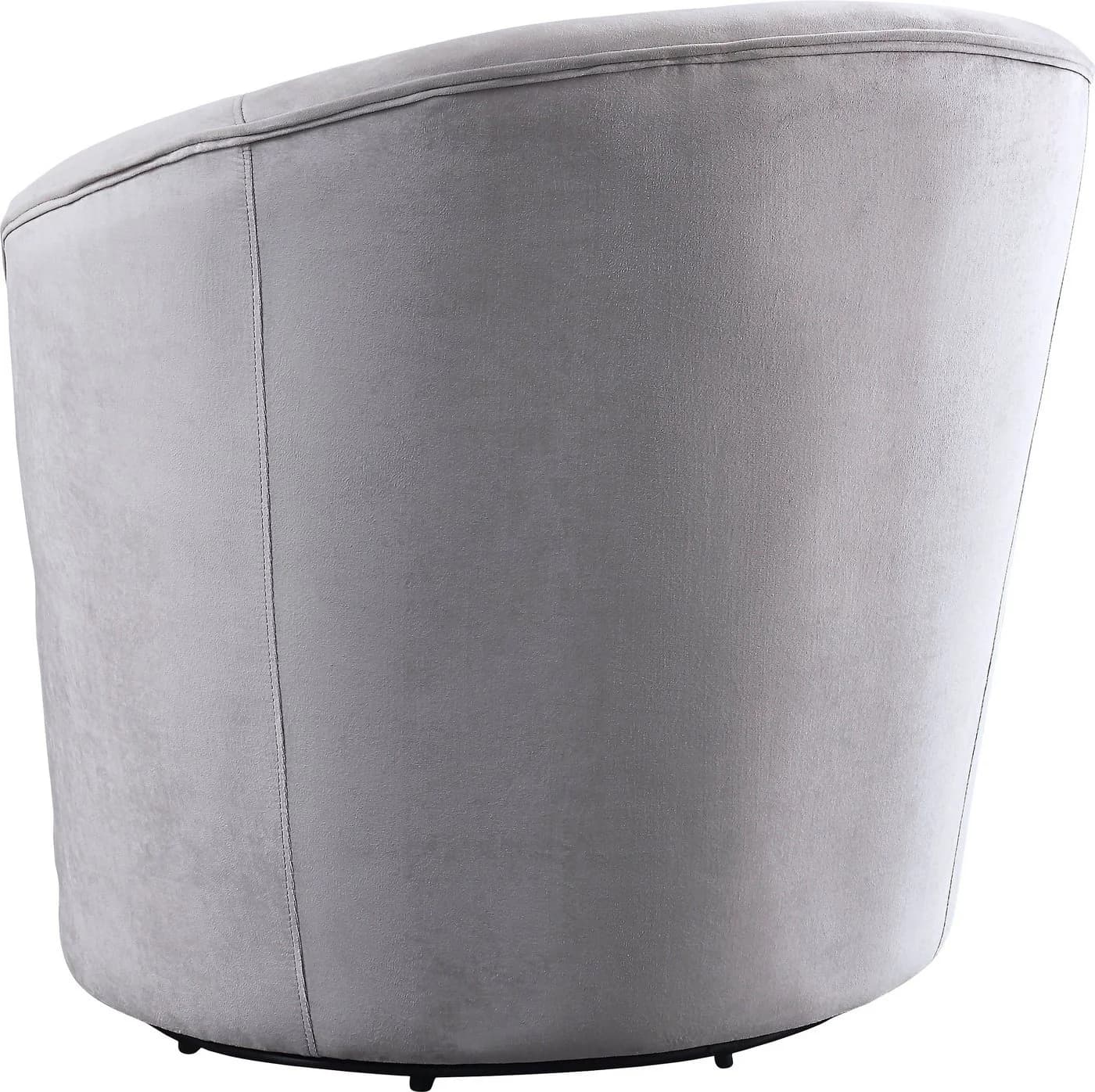 ATLANTIC HOME COLLECTION Drehsessel Colin Grau Samtvelours - Bild 3