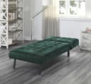 ATLANTIC HOME COLLECTION Relaxliege Pierre Grün Samtvelours 3-fach verstellbar Bild 1