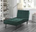 ATLANTIC HOME COLLECTION Relaxliege Pierre Grün Samtvelours 3-fach verstellbar Bild 2