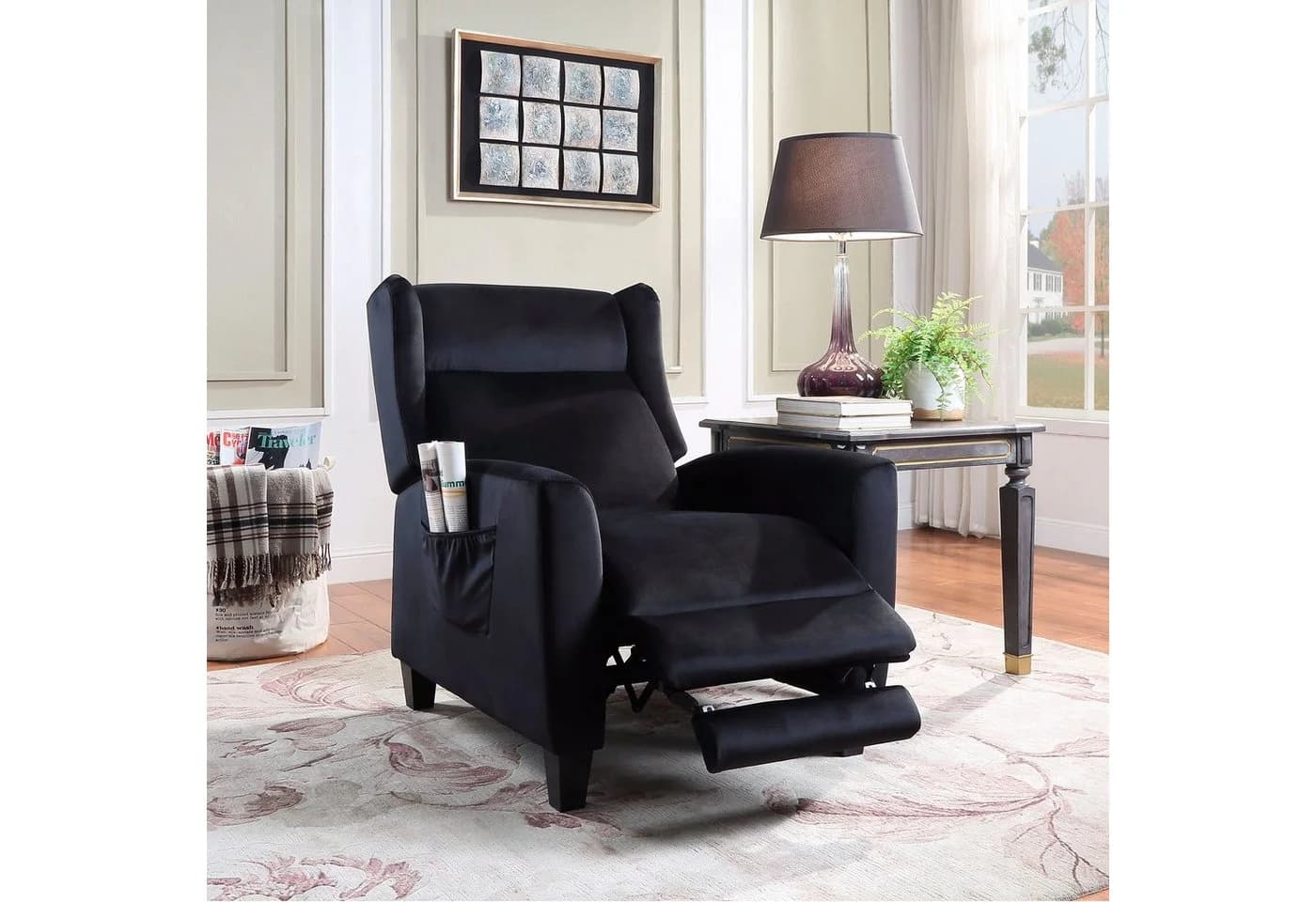 ATLANTIC home collection TV-Sessel Timon Schwarz Relaxfunktion