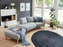 ATLANTIC HOME COLLECTION Sofa Elvis 2,5-Sitzer Grau Skandinavisch Bild 1