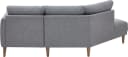 ATLANTIC HOME COLLECTION Sofa Elvis 2,5-Sitzer Grau Skandinavisch Bild 4