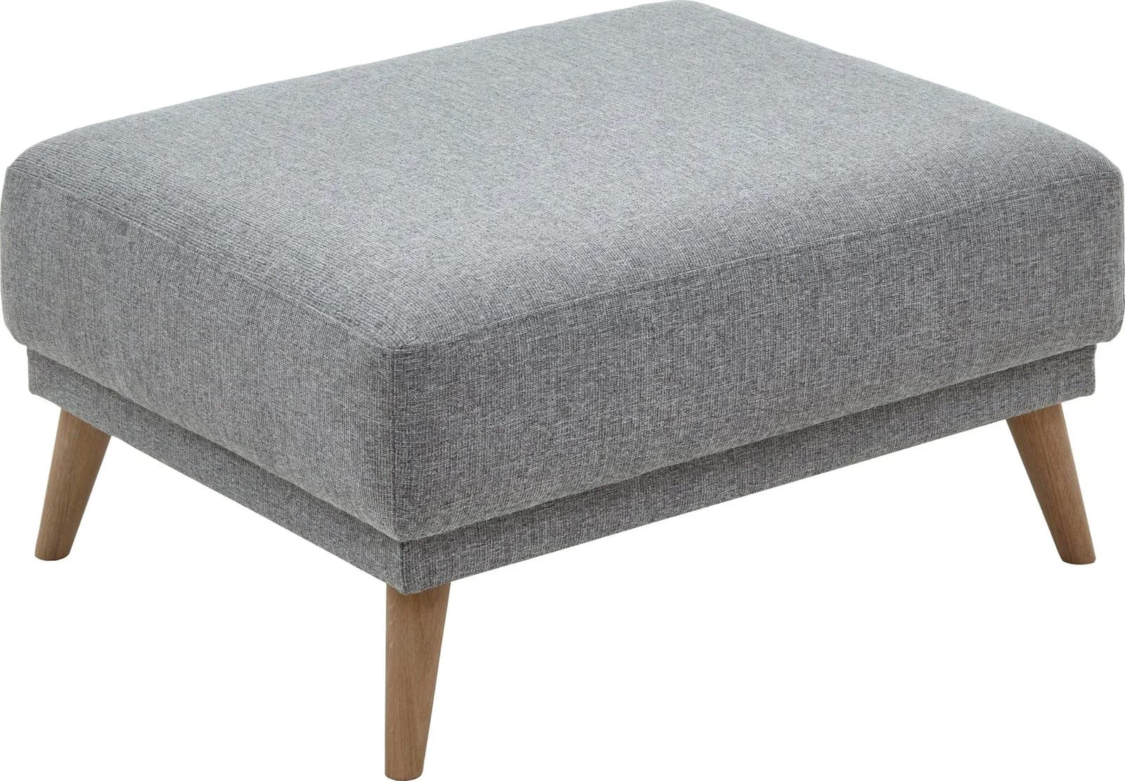 ATLANTIC HOME COLLECTION Hocker Elvis Schwarz-Weiß Strukturstoff Massivholz - Bild 4