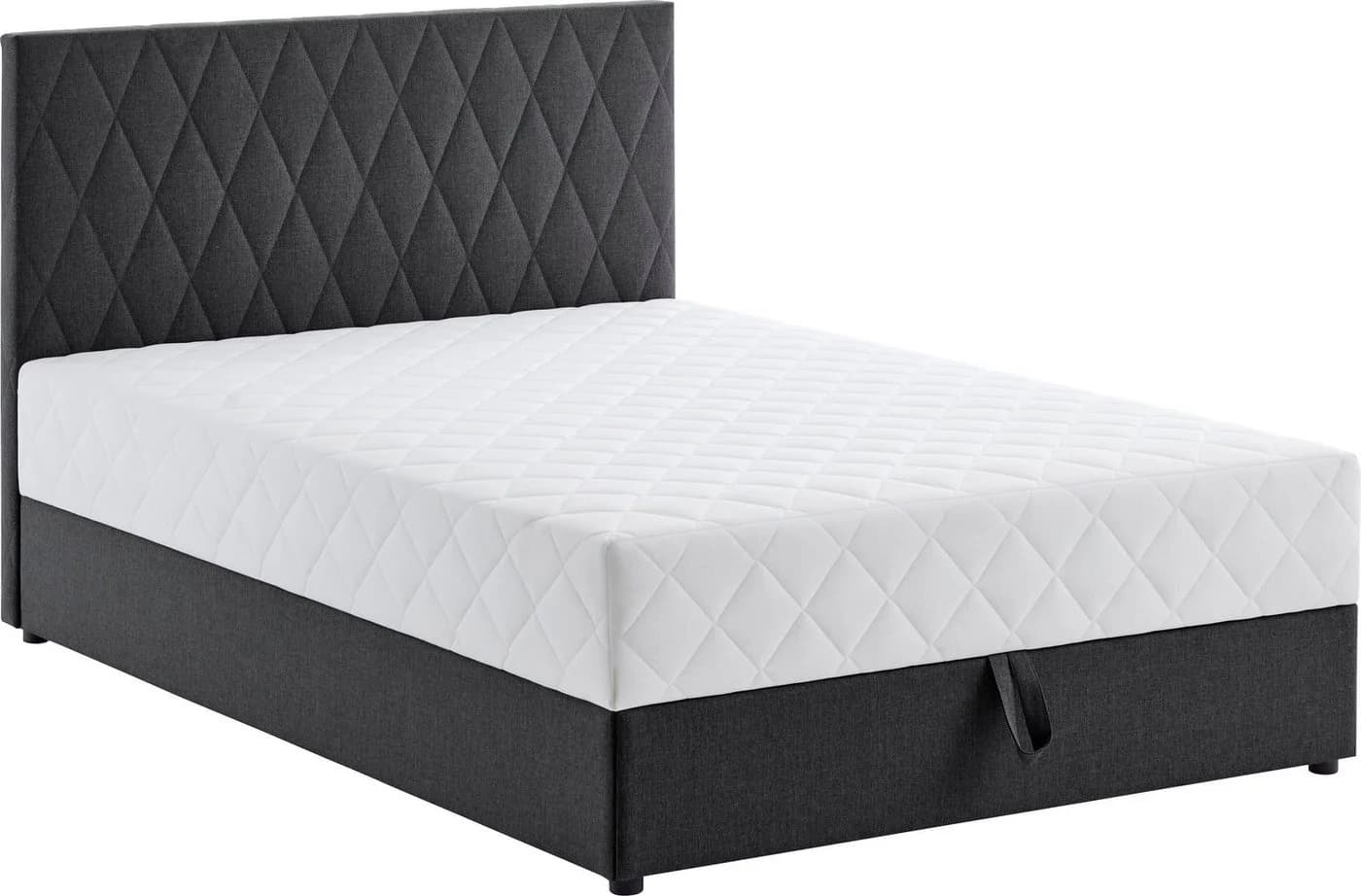 ATLANTIC HOME COLLECTION Boxbett Benita mit Bettkasten Anthrazit