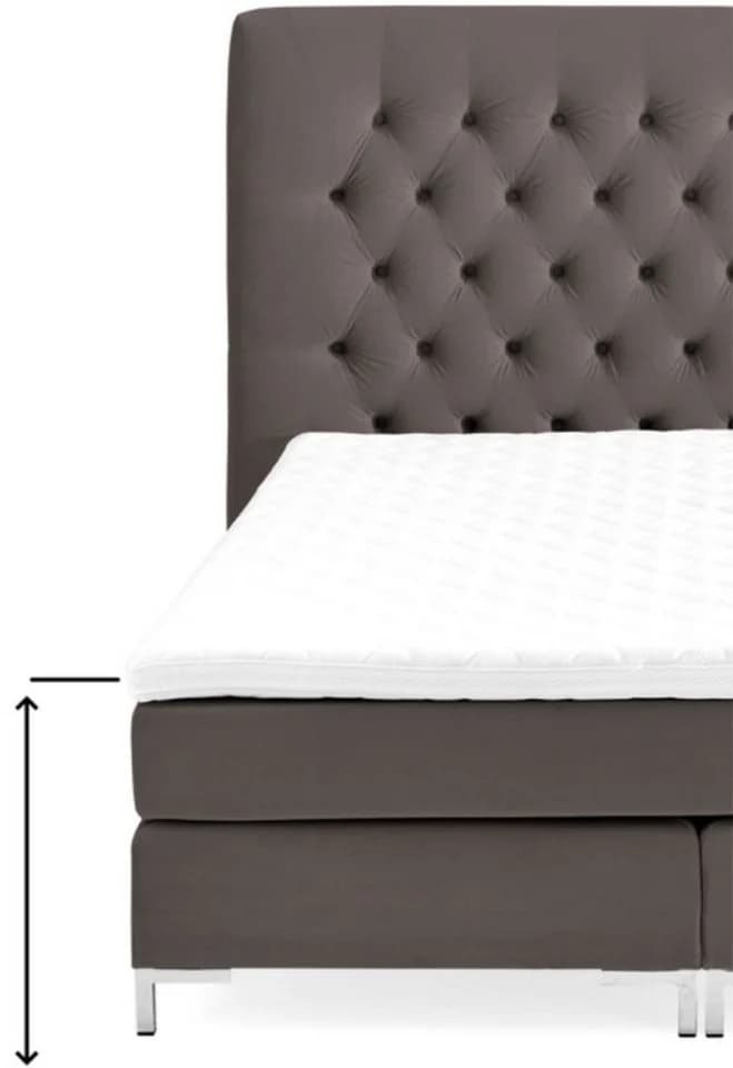 ATLANTIC HOME COLLECTION Boxbett Benita mit Bettkasten Anthrazit - Bild 4