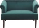 ATLANTIC HOME COLLECTION 1,5-Sitzer Charlie XXL Sessel Grün Samtvelours Bild 1