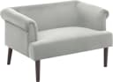 ATLANTIC HOME COLLECTION Sessel Charlie 1,5-Sitzer Samtgrau Bild 1