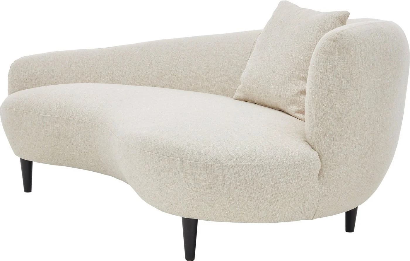 ATLANTIC HOME COLLECTION Chaiselongue Olivia Nierenform Creme - Bild 3