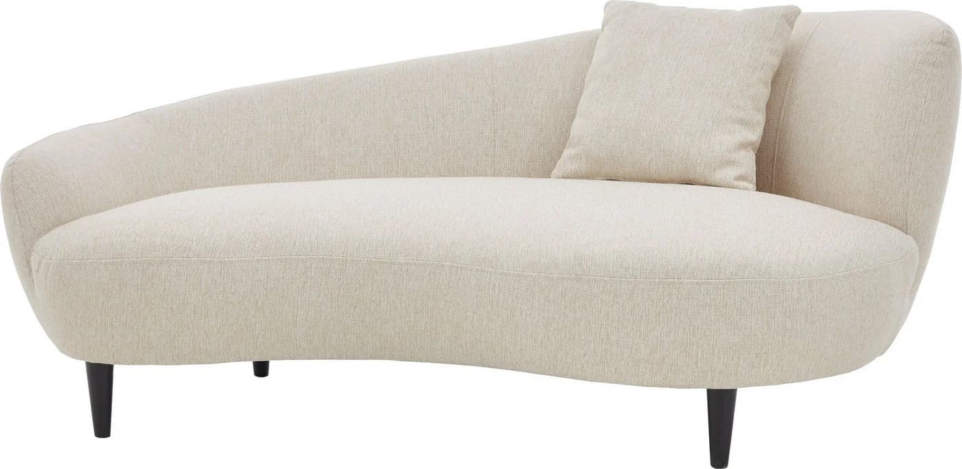 ATLANTIC HOME COLLECTION Chaiselongue Olivia Nierenform Creme - Bild 4