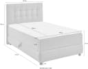 Boxbett LILO Grau mit Bettkasten und Topper ATLANTIC HOME COLLECTION Bild 4