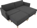 Ecksofa Mailo L-Form Anthrazit ATLANTIC HOME COLLECTION mit Recamiere Bild 5