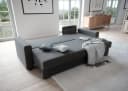 ATLANTIC HOME COLLECTION Ecksofa Dublin L-Form Grau mit Bettfunktion Bild 1