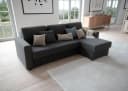 ATLANTIC HOME COLLECTION Ecksofa Dublin L-Form Grau mit Bettfunktion Bild 2