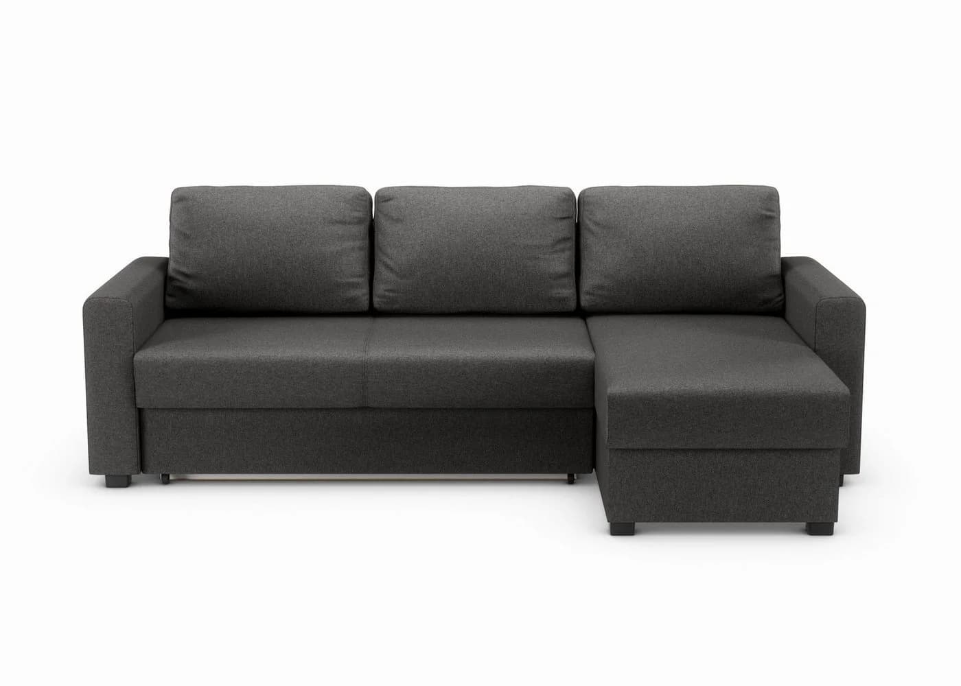 ATLANTIC HOME COLLECTION Ecksofa Dublin L-Form Grau mit Bettfunktion - Bild 3